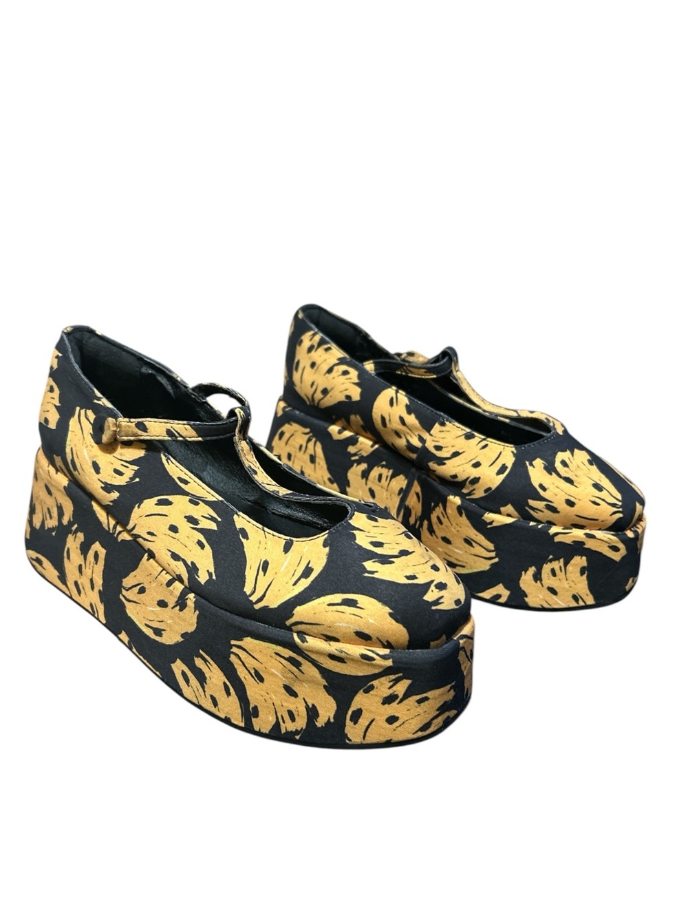 Farm Rio Black Bananica Bunch Platform Ballerina Mary Jane / Women’s Sz 7.5 US - Picture 12 of 14